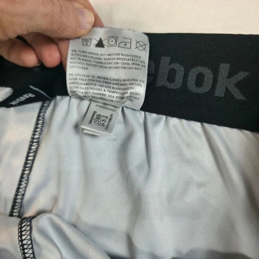 Reebok Boys Camo Mesh Athletic‎ Shorts Pockets Brown Black Grey Size Large L/G